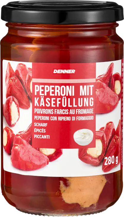 Peperoni con ripieno di formaggio Denner