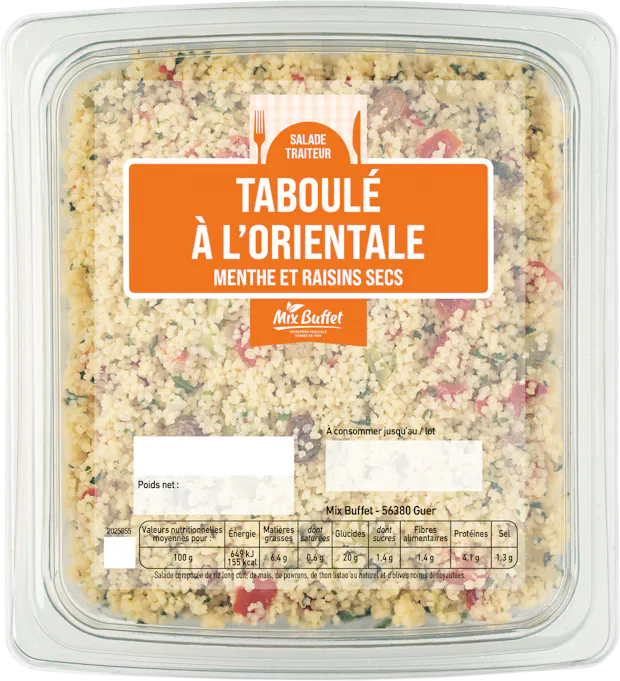 Salade de taboulé à l’orientale Mix Buffet
