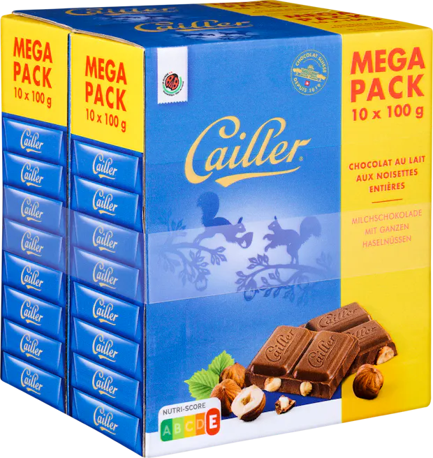 Tablette de chocolat Lait-Noisettes Cailler