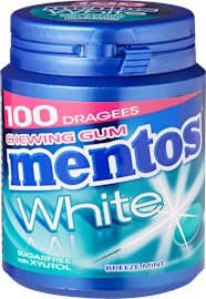 Mentos Gum Bottle White Mentos Gum Bottle White