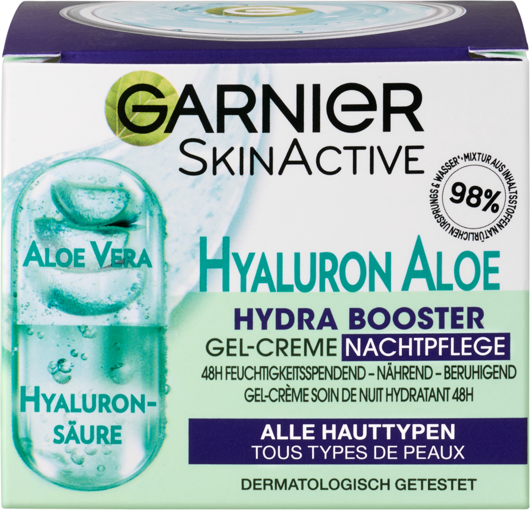 Garnier Skin Active Hydra Booster Hyaluron Aloe Gel-Creme Nachtpflege