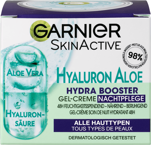 Garnier Skin Active Hydra Booster Hyaluron Aloe Gel-Creme Nachtpflege