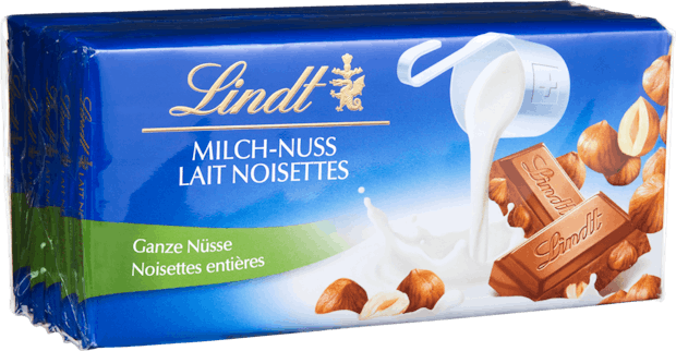 Tavoletta di cioccolata Latte Nocciole Lindt