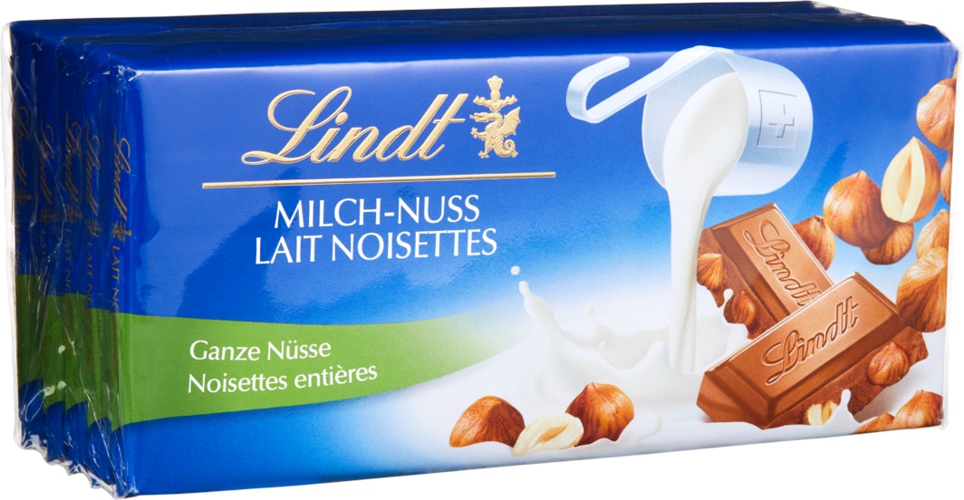 Tablette de chocolat Lait Noisettes Lindt - Chocolat