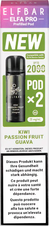 Elfbar Elfa Pro Pods Kiwi Passion Fruit Guava 