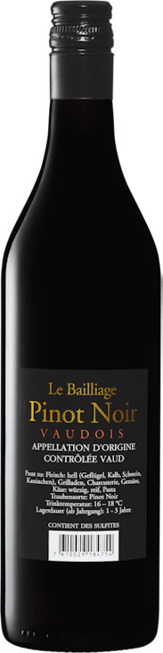 Le Bailliage Pinot Noir AOC Vaud