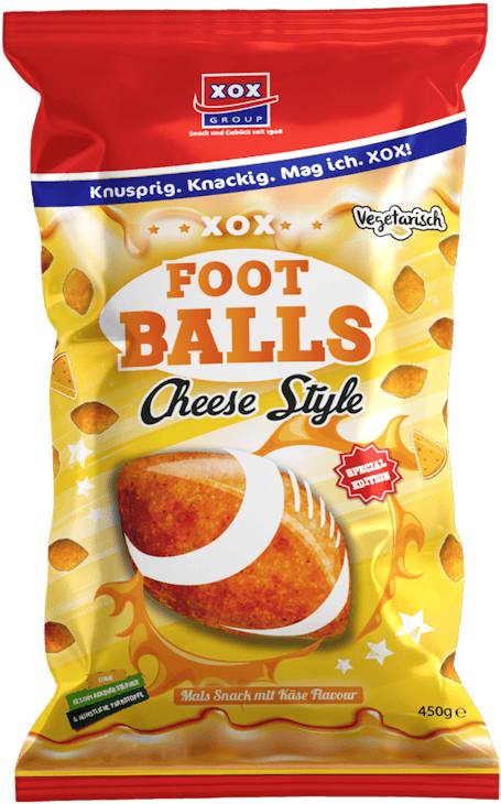 XOX Super Bowls Mais-Snack Cheddar Cheese Style