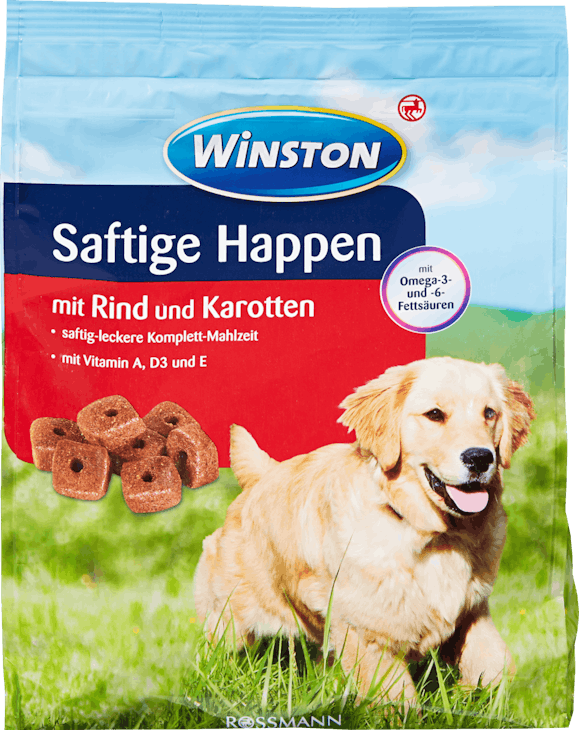 Winston Hund Saftige Happen Trockenfutter Rind + Karotten 1.5