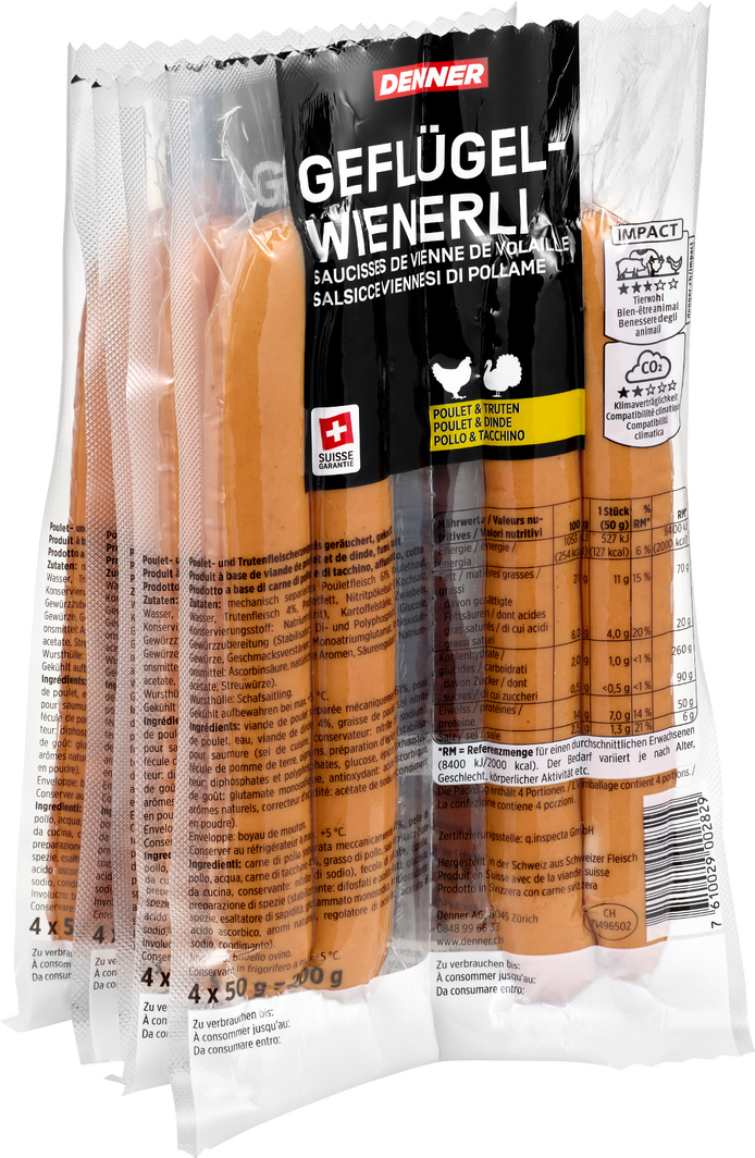 Denner Geflügelwienerli