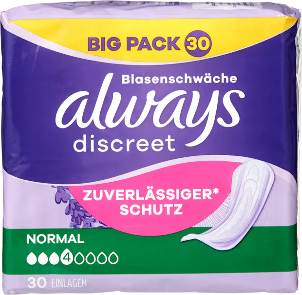 Protections contre les fuites urinaires Always Discreet
