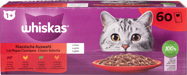 Nourriture pour chats 1+ Les Repas Classiques en gelée Whiskas