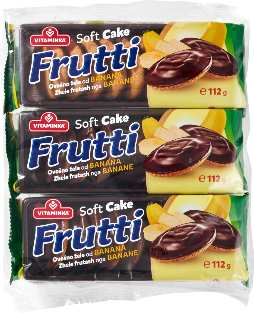 Soft Cake Frutti Banana Vitaminka Chocolat sucreries
