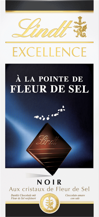 Tablette de chocolat Noir Fleur de Sel Excellence Lindt