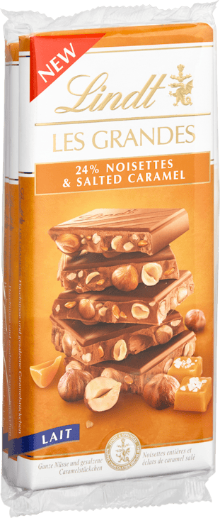 Tablette de chocolat Lait Salted Caramel Les Grandes Lindt