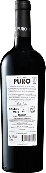 Dieter Meier Puro Malbec Mendoza