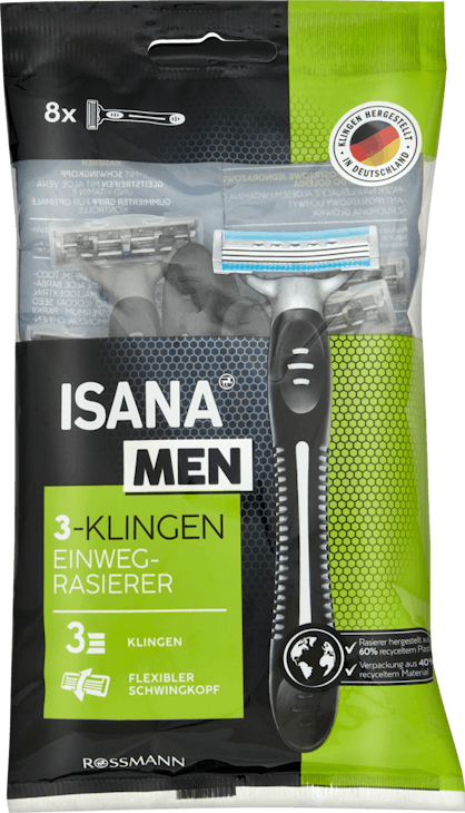 Rasoio usa e getta a 3 lame ISANA Men 