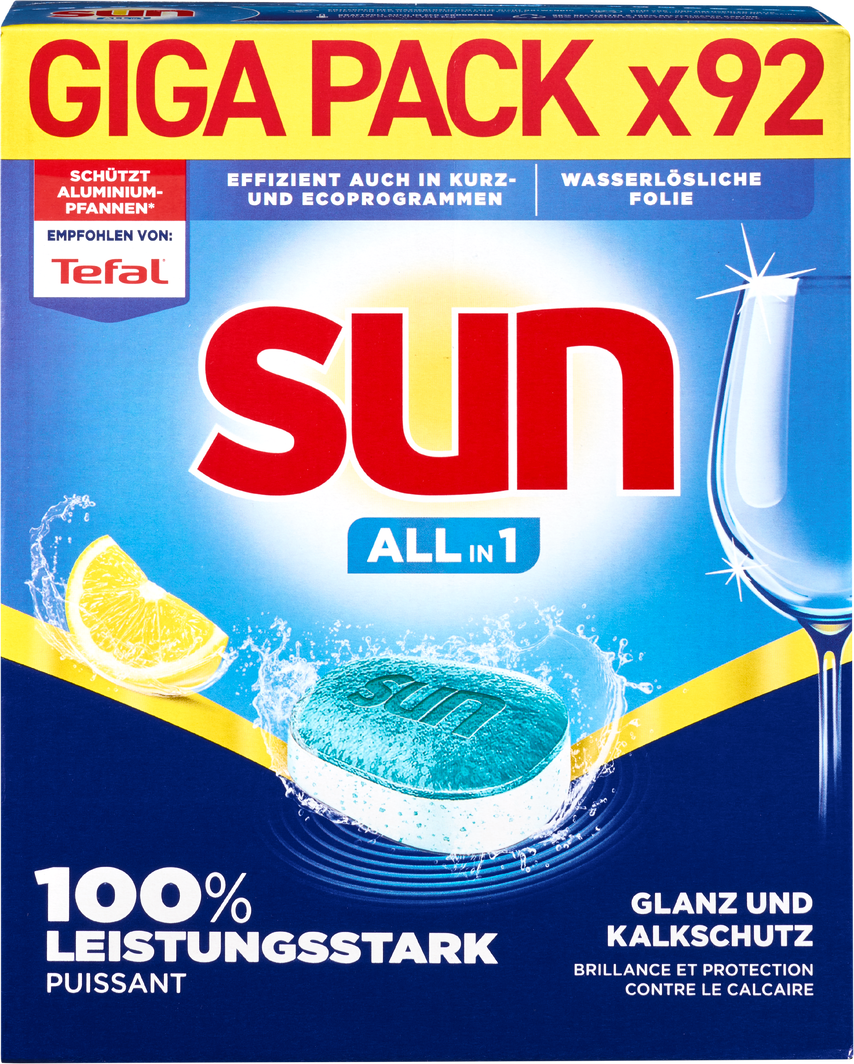Sun All in 1 Geschirrspültabs Lemon