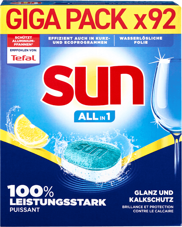 Sun All in 1 Geschirrspültabs Lemon