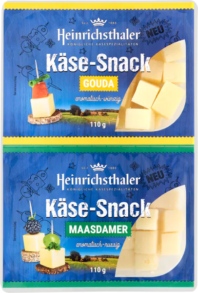 Dés de fromage Gouda et Maasdamer Heinrichsthaler