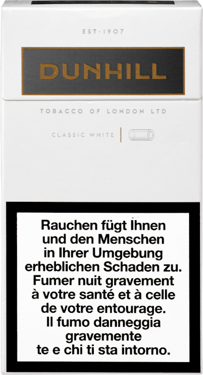Dunhill Classic White 100's