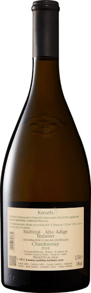 Kreuth Chardonnay Cantina Terlan (Face arrière)