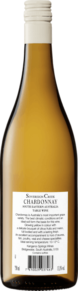 Sovereign Creek Chardonnay (Face arrière)