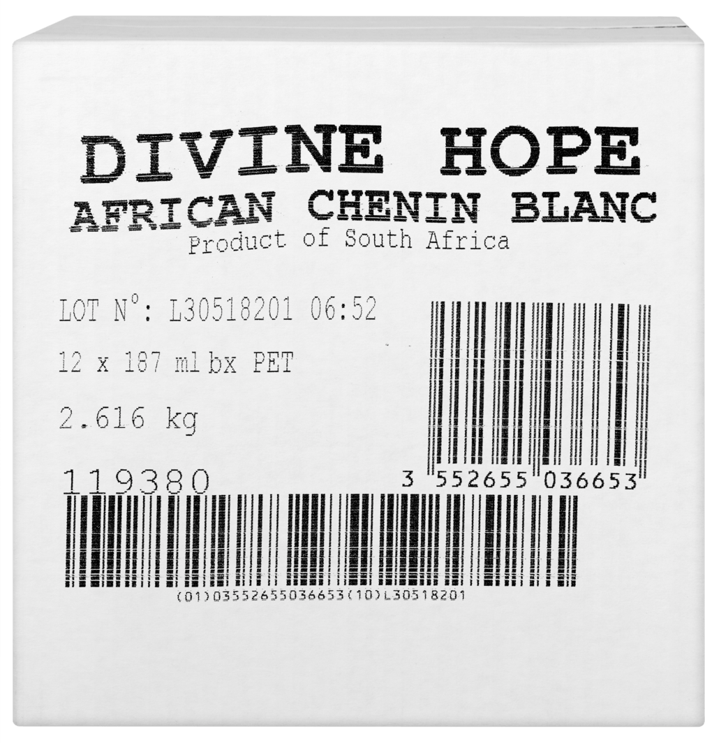 Divine Hope Chenin Blanc Western Cape PET  (Autre)