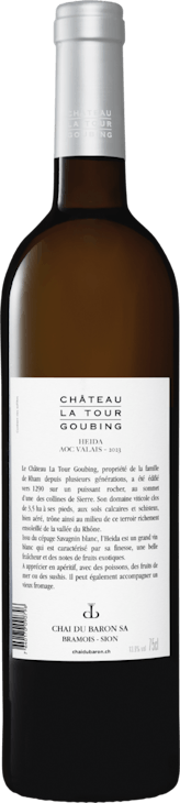 Château La Tour Goubing Heida Fleur de Clos AOC Valais