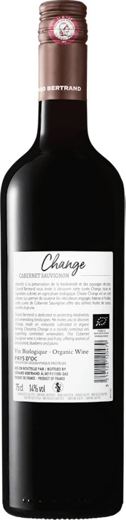 Bio Change Cabernet Sauvignon Pays d'Oc IGP