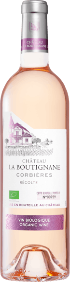 Bio Château La Boutignane Rosé Corbières AOP  De face
