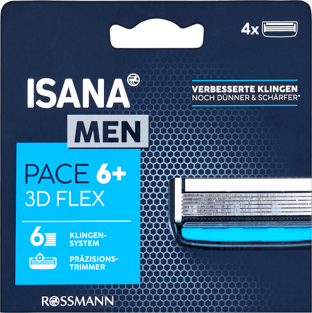 Isana Lames de rasoir Men Pace 6+3D Flex 4
