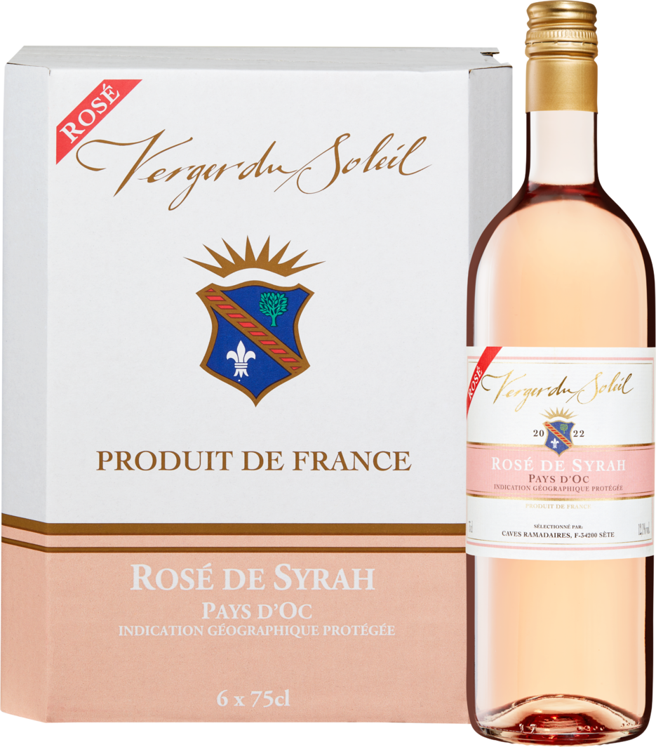 Verger du Soleil Syrah Rosé Pays d'Oc IGP - 6 Flaschen à 75 cl | Denner  Weinshop