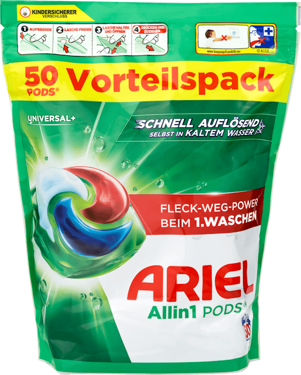 Ariel Waschmittel All in 1 Pods Universal+