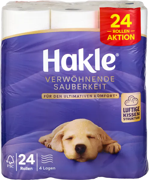 Hakle Papier hygiénique Propreté moelleuse