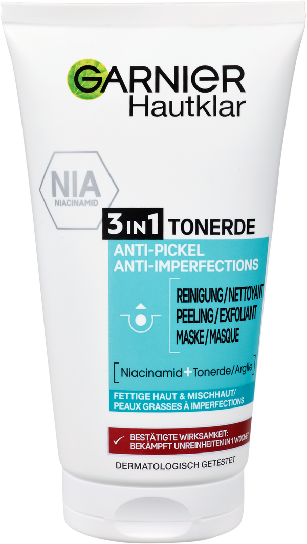 Garnier Hautklar 3 in 1 Tonerde