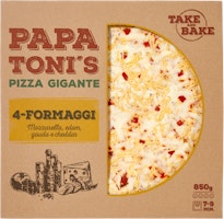 Pizza gigante Quattro Formaggi  Papa Toni's