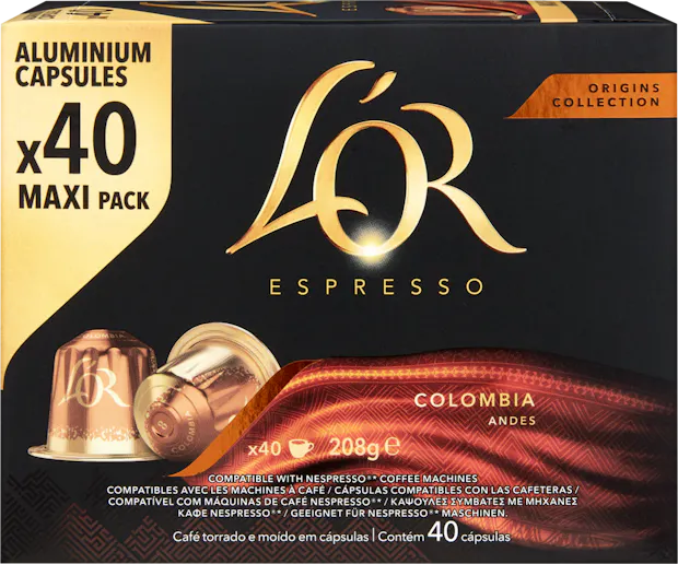L’OR Espresso Kaffeekapseln Colombia