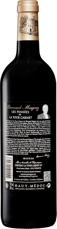Les Pensées de la Tour Carnet Haut-Médoc AOC 75