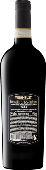 Trambusti Brunello di Montalcino DOCG (Rückseite)