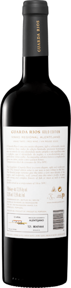 Guarda Rios Gold Edition Tinto Vinho Regional Alentejano (Face arrière)