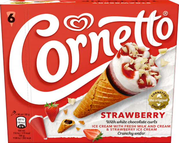 Lusso Cornetto Erdbeer 