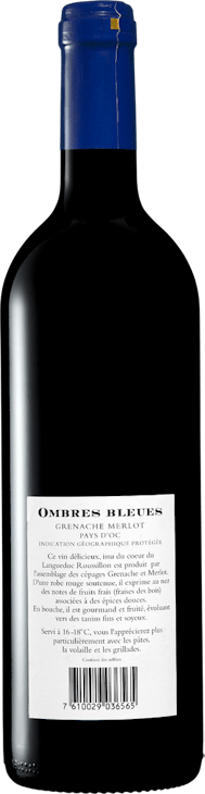 Ombres Bleues Grenache/Merlot Pays d’Oc IGP