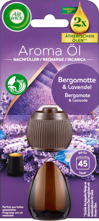 Flacon diffuseur de parfums aux huiles essentielles Bergamote & Lavande Air Wick