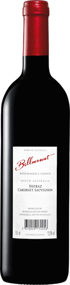 Bellmount Winemaker's Choice Shiraz/Cabernet Sauvignon (Face arrière)