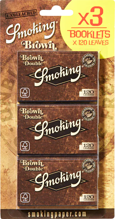 Cartina per sigarette Smoking Brown Double Window