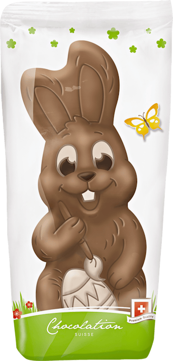 Coniglietto truccato di cioccolato Latte Chocolation Suisse