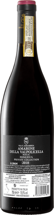 Villa Annaberta Private Collection Amarone della Valpolicella DOCG Riserva