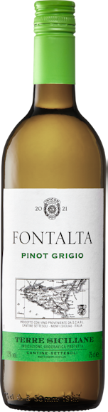 Fontalta Pinot Grigio Terre Siciliane IGP De face