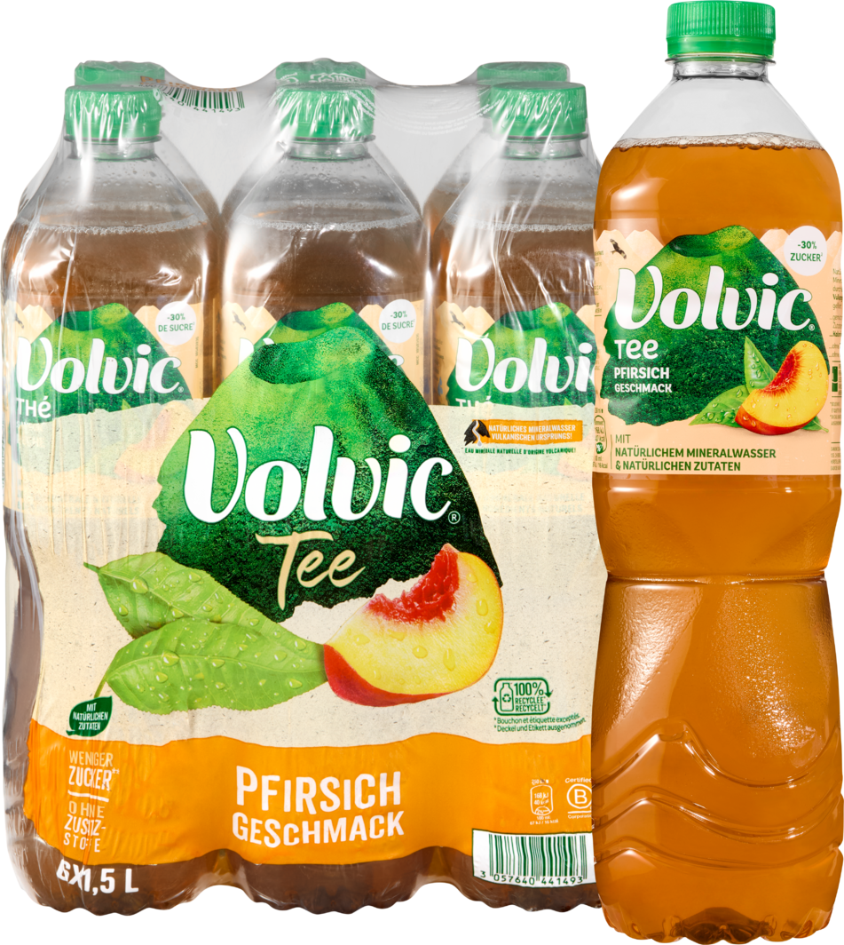 Volvic Tee Pfirsich