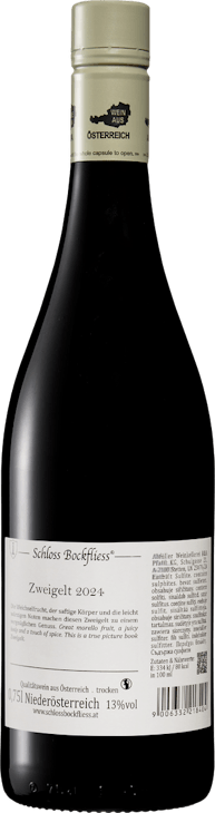 Schloss Bockfliess Zweigelt